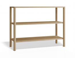 Nordica Small Bookshelf - 2 Tier - Solid Oak