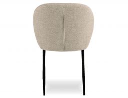 Iris Chair Fawn Beige Back Profile