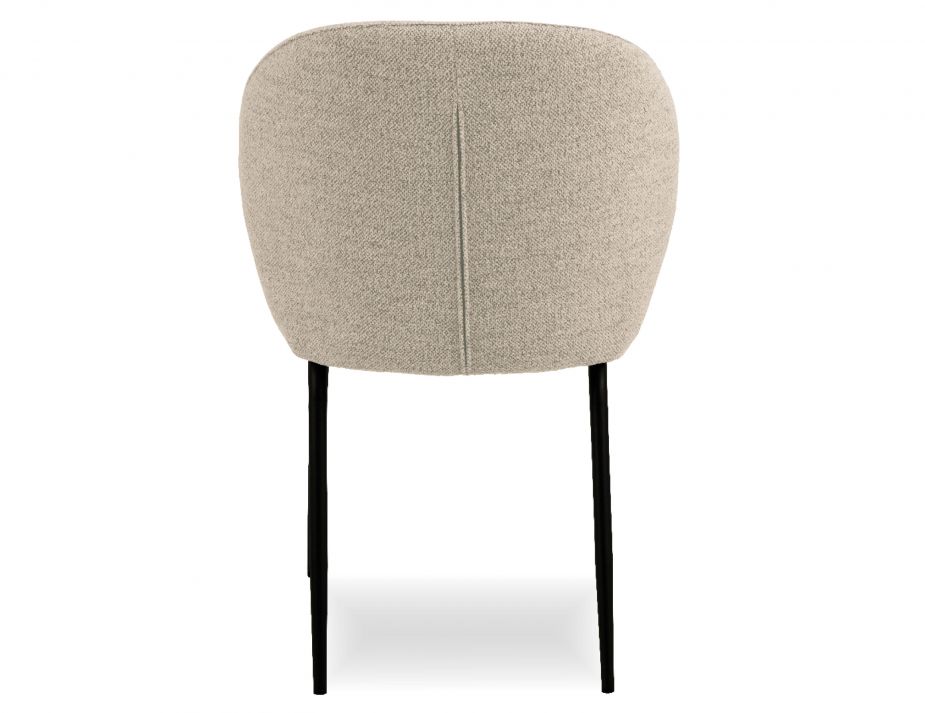 Iris Chair Fawn Beige Back Profile