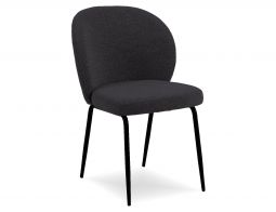 Iris Chair Anthracite Front Three Quarter Profile