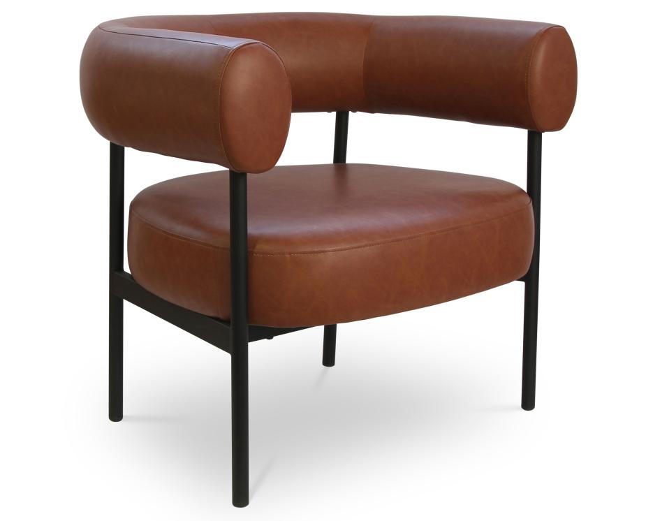 Marlowe Lounge Chair Retro Brandy 01