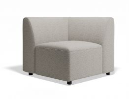 Atticus Modular Sofa Section - Corner - Oyster Grey
