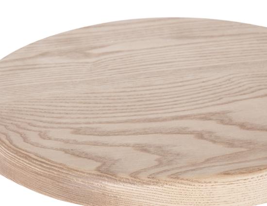 Atlas Bar Stool - Black - Natural Seat