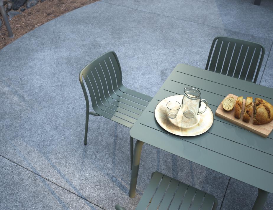L 3 Roku Diningsetsquare Green