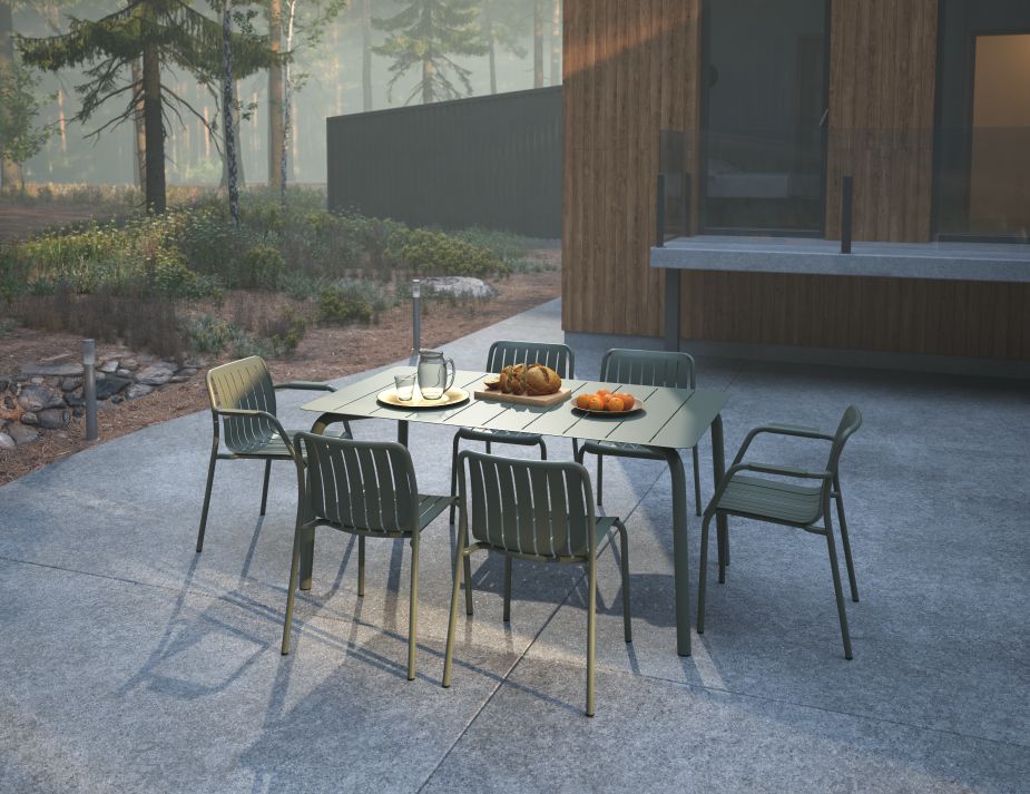 L 1 Roku Diningset160 Green