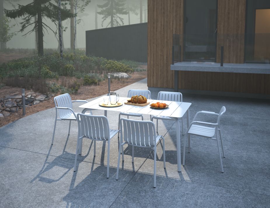 L 1 Roku Diningset160 White