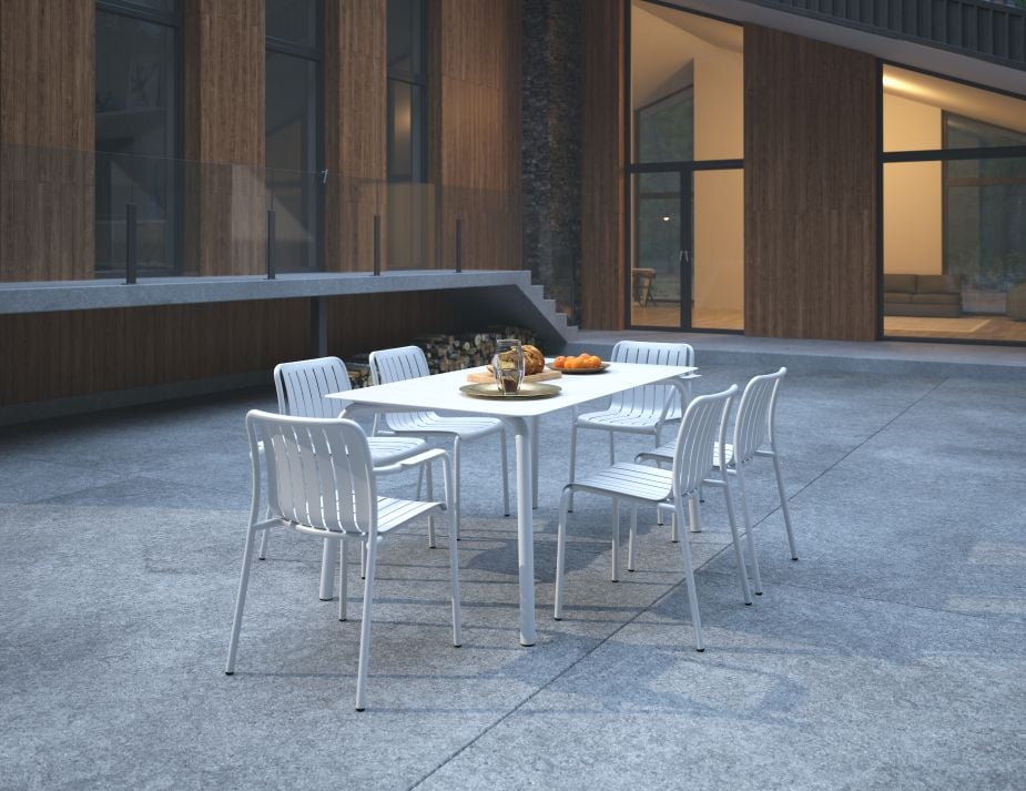 L 2 Roku Diningset160 White