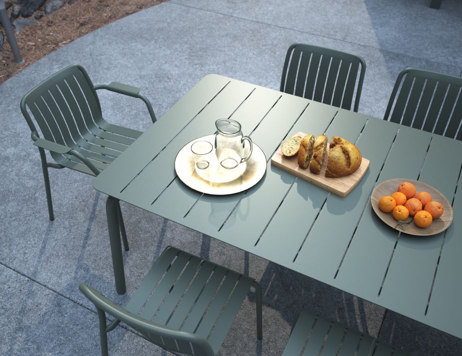 L 3 Roku Diningset Green1