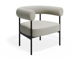 P 1 Marlowe Loungechair Metal Ivory