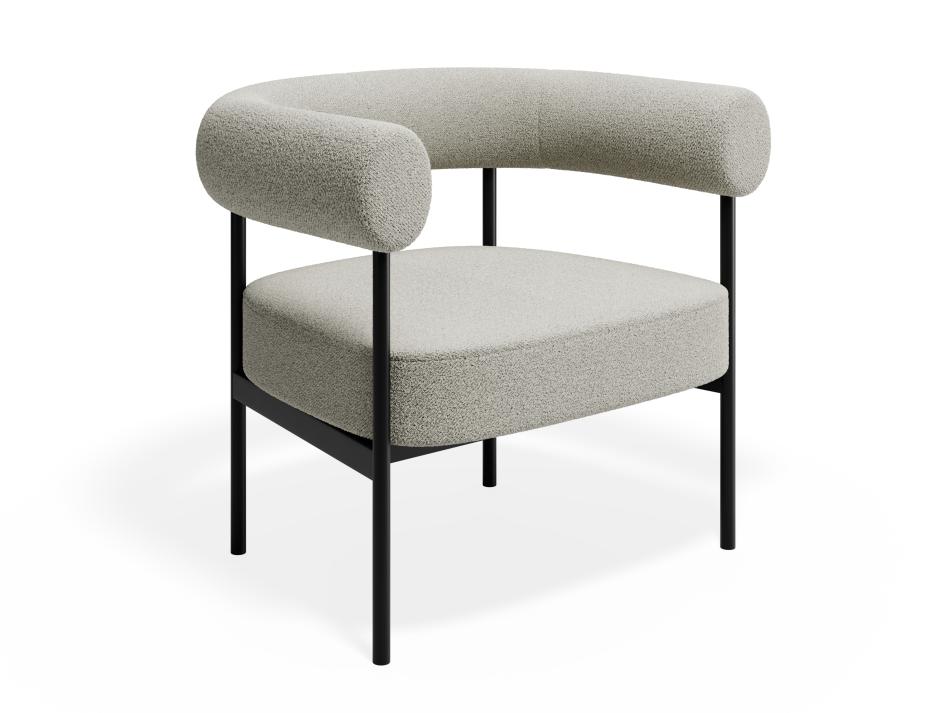 P 1 Marlowe Loungechair Metal Ivory