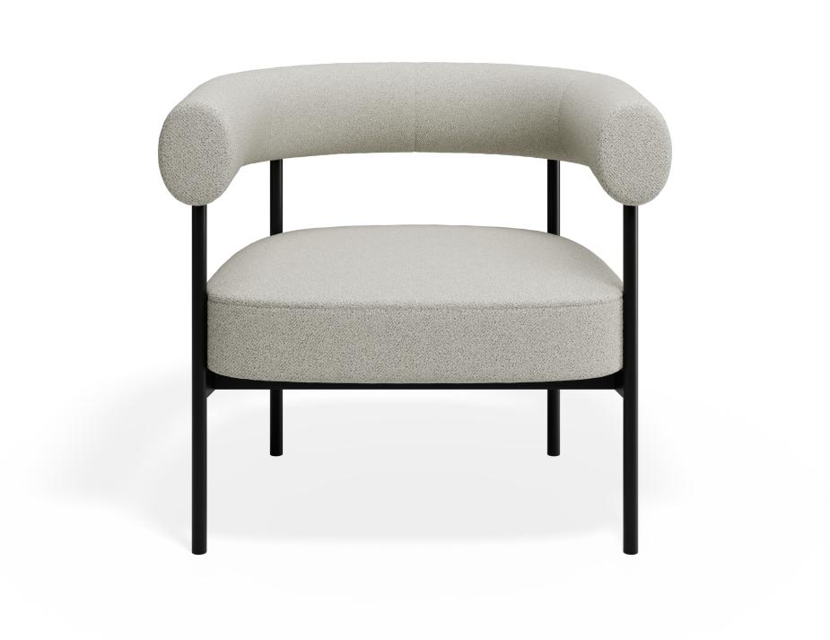P 4 Marlowe Loungechair Metal Ivory