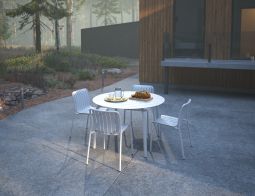 L 1 Roku Diningsetround White