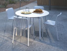 White Round Outdoor Table