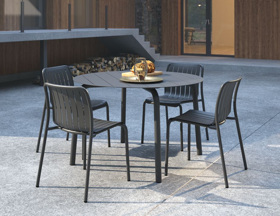 Grey Round Table