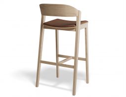 Grayson 75cm Barstool Natural Tanpu Back