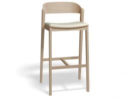 Grayson 75cm Barstool Natural Whitepu