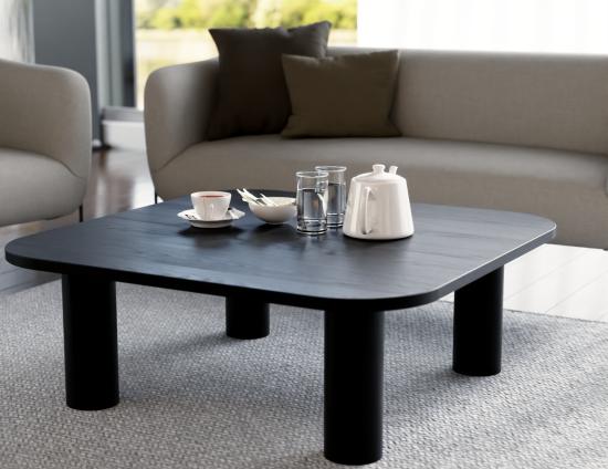 Orbix Square Coffee Table - Black 