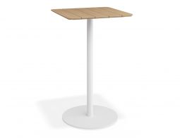 P 1 Roku Teakbartable 65x65 White