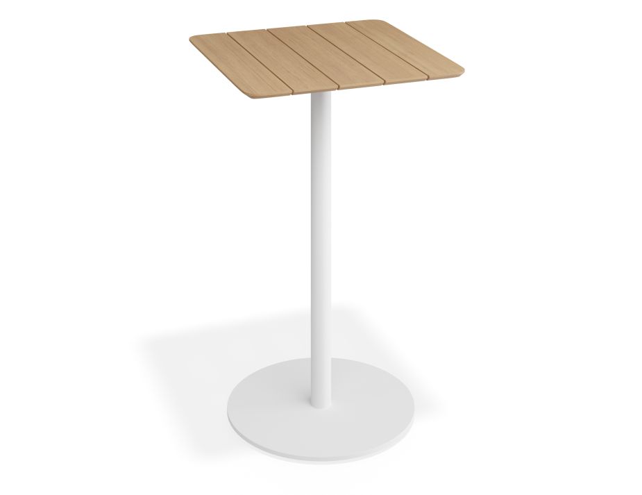 P 2 Roku Teakbartable 65x65 Whit
