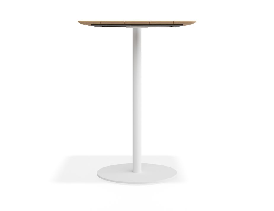 P 3 Roku Teakbartable 75x75 White