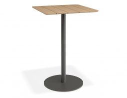 P 1 Roku Teakbartable 75x75 Charcoal