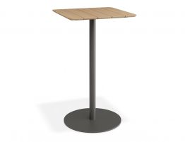 Roku High Bar Teak Table - Outdoor - Charcoal