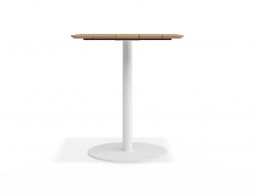 P 3 Roku Teakcafetable 65x65 White