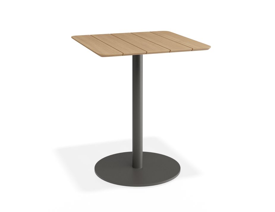 P 1 Roku Teakcafetable 65x65 Charcoa