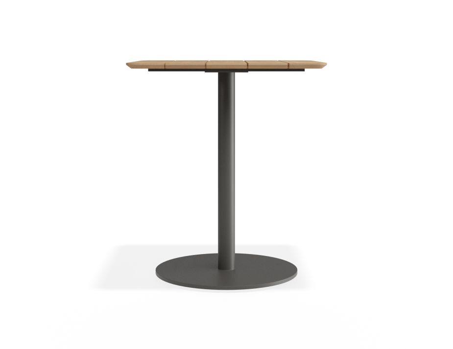 P 3 Roku Teakcafetable 65x65 Charcoal
