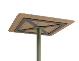 P 4 Roku Teakcafetable 75x75 Green