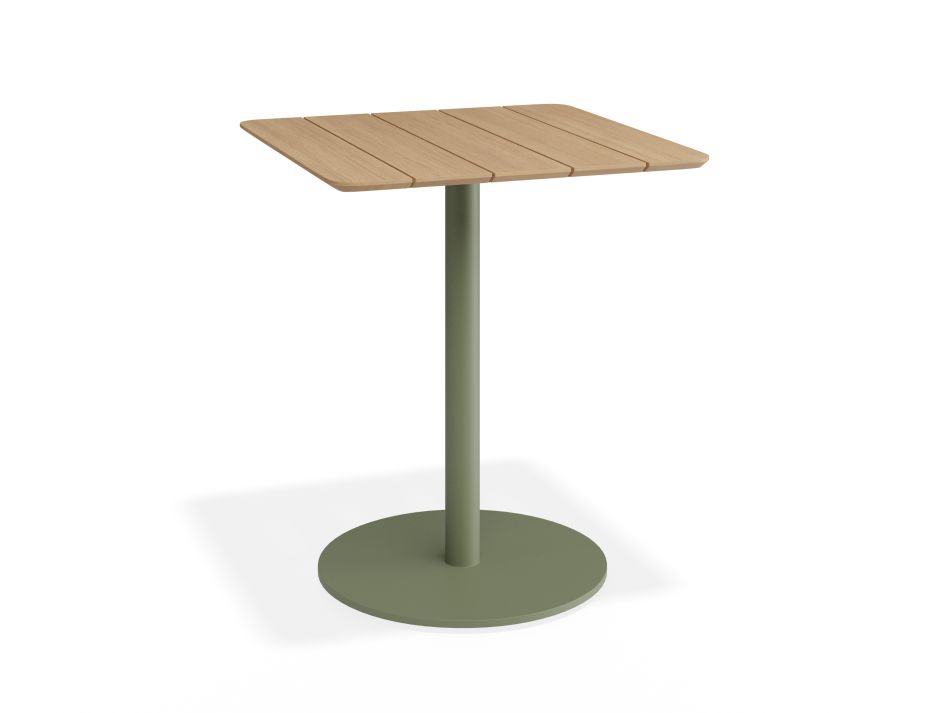 P 1 Roku Teakcafetable 65x65 Green