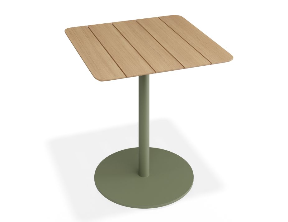 P 2 Roku Teakcafetable 75x75 Green
