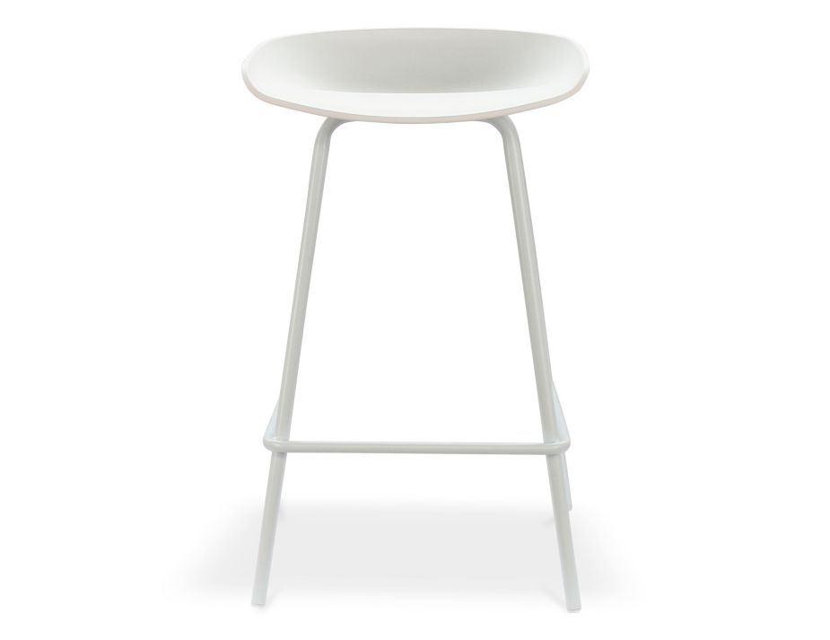 Kobe Metal Legs White Front