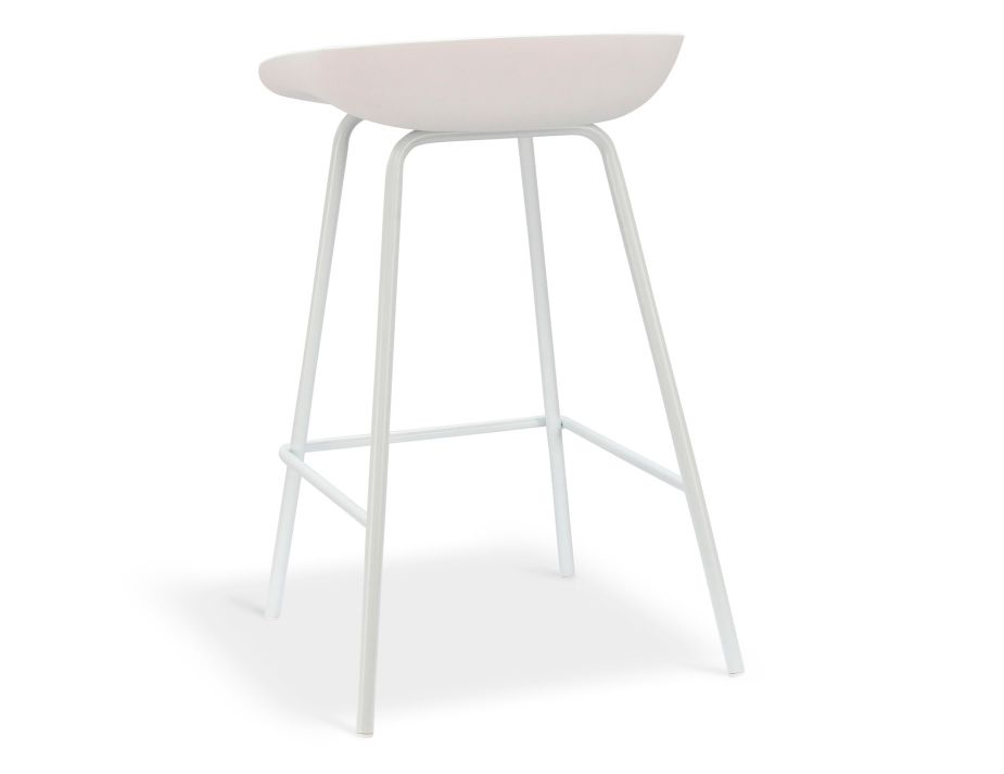Kobe Metal Legs White Rear