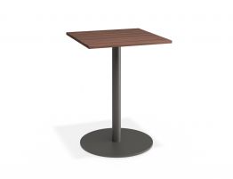 Roku Spotted Gum Cafe Table - Outdoor - Charcoal