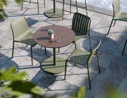 L 1 Solara 80dia Cafetable Notaiowalnut