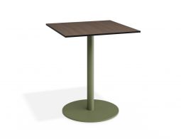 P 1 Solara 65x65 Cafetable Greenbase Notaiowalnut