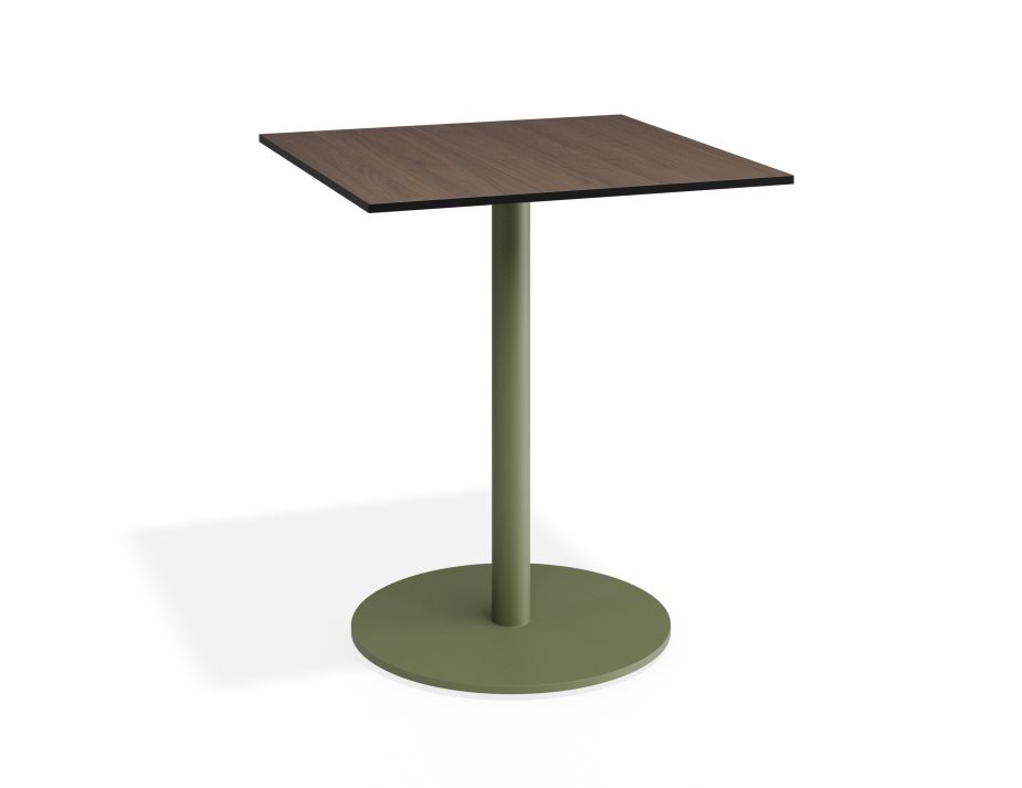 P 1 Solara 65x65 Cafetable Greenbase Notaiowalnut