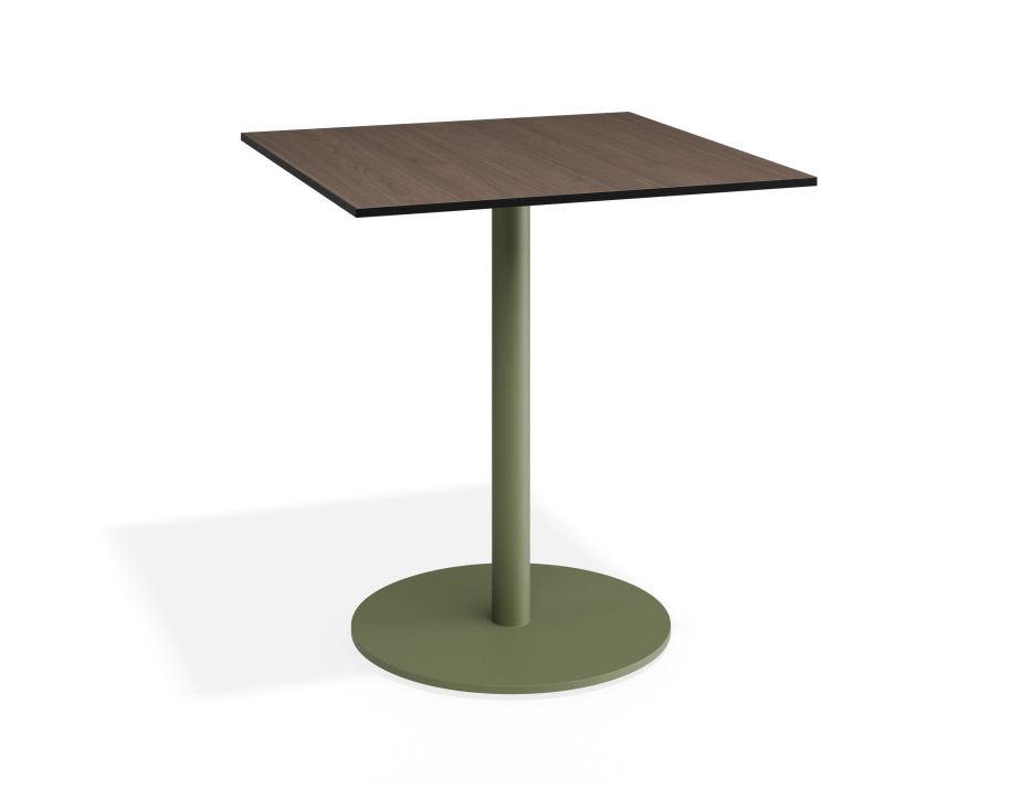 P 1 Solara 70x70 Cafetable Greenbase Notaiowalnut