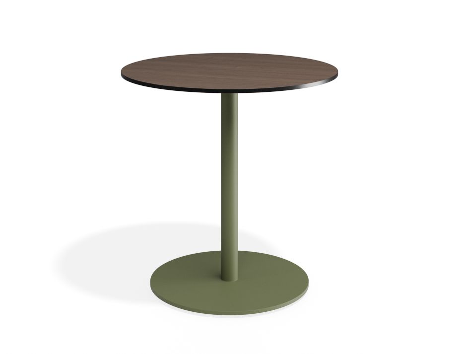 P 1 Solara 75dia Cafetable Greenbase Notaiowalnut