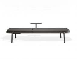 P 3b Verano Sunlounge Sidetable Charcoalframe Darkgreyfabric