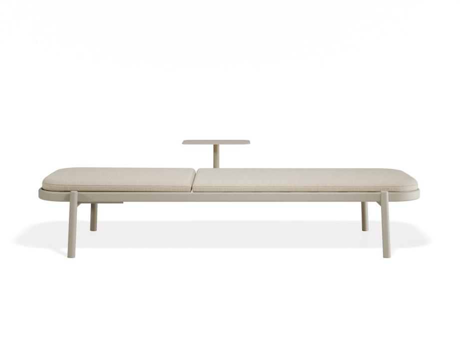 P 3b Verano Sunlounge Sidetable Latteframe Huskfabric