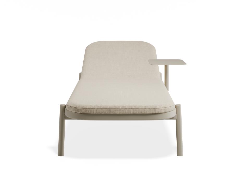 P 4 Verano Sunlounge Sidetable Latteframe Huskfabric