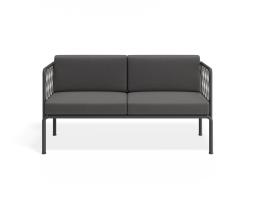P 4 Sevillev2 2seater Charcoalframe Darkgreycushion