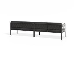 P 2 Sevillev2 4seater Charcoalframe Darkgreycushion