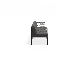P 3 Sevillev2 4seater Charcoalframe Darkgreycushion