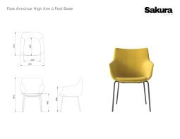 Sakura Collection Flow Armchair High Arm 4 Post Base Website 