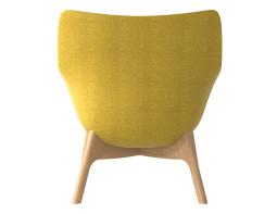 Flow Lounge Chair Wood Base Back2