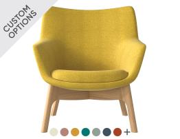 Flow Lounge Chair - Wood Base