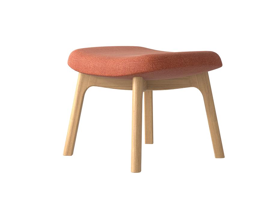 Flow Footstool Pink